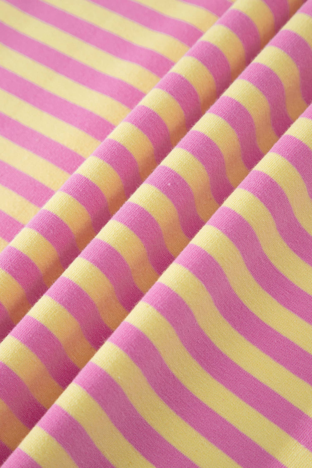 66 Stripe Short Sleeve Top and Skirt Lounge Set (S-XL): Pink Stripe / Missy / S