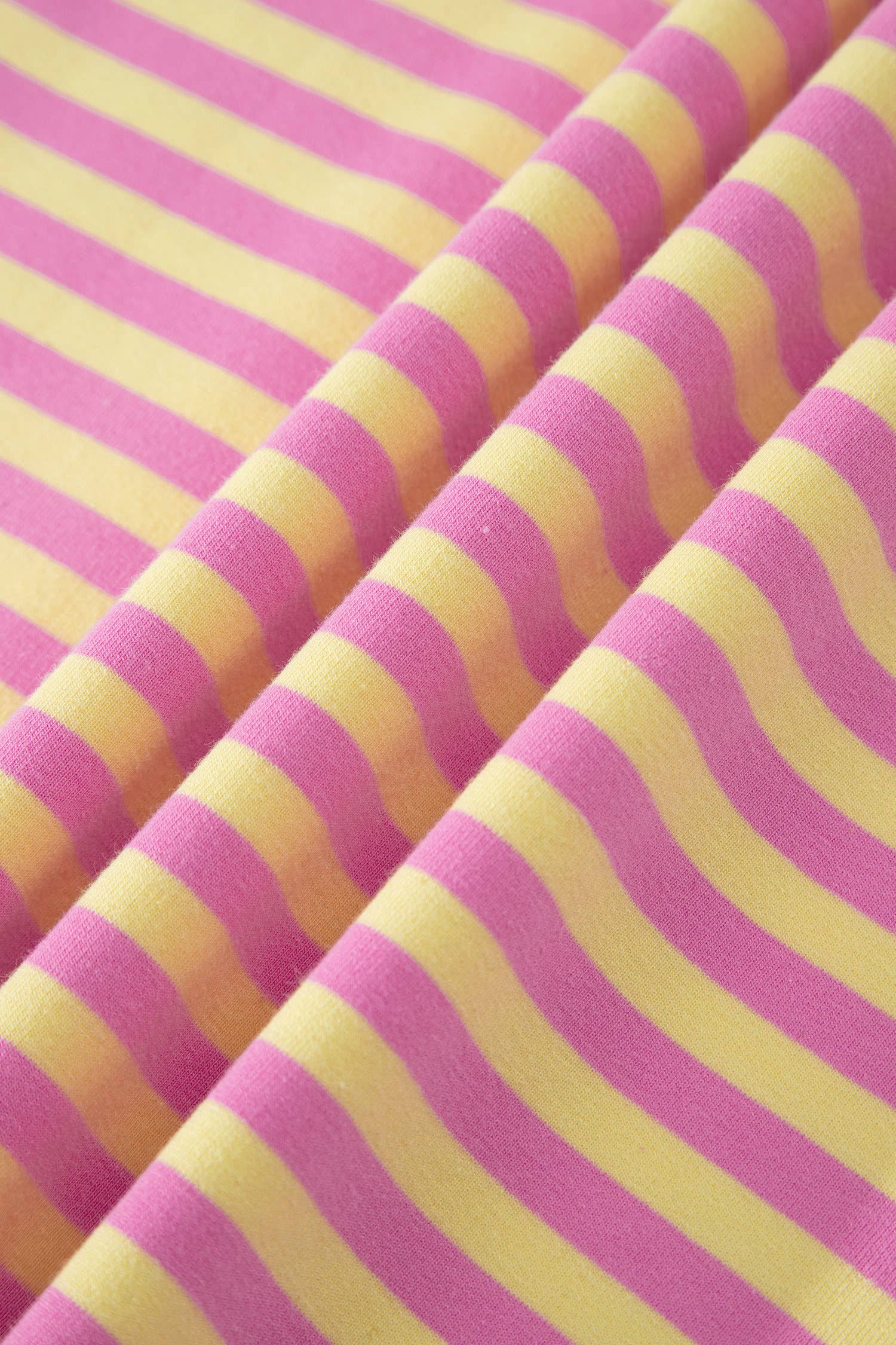66 Stripe Short Sleeve Top and Skirt Lounge Set (S-XL): Pink Stripe / Missy / S