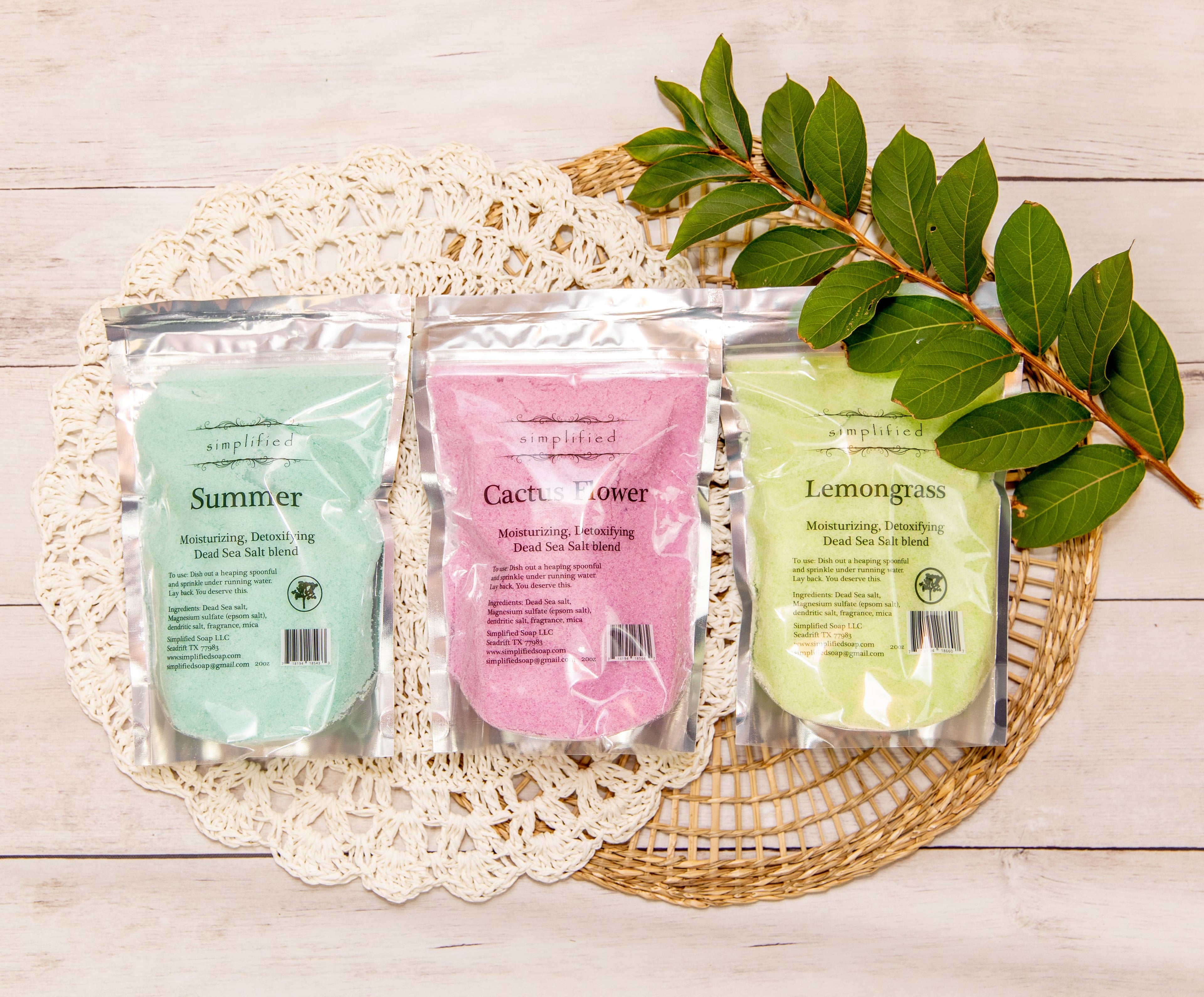 20oz Dead Sea Salt Bag: Sunday Beach