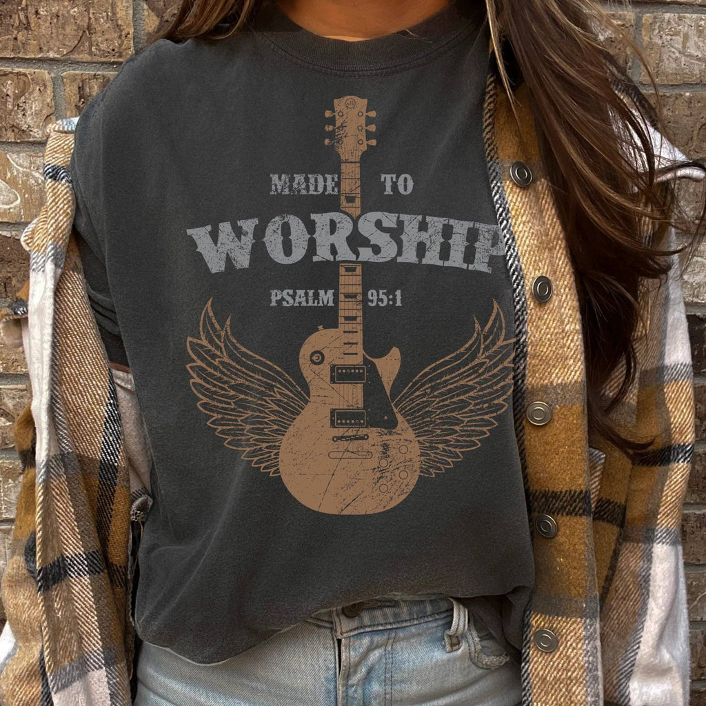 Made to Worship Graphite T-Shirt: Medium