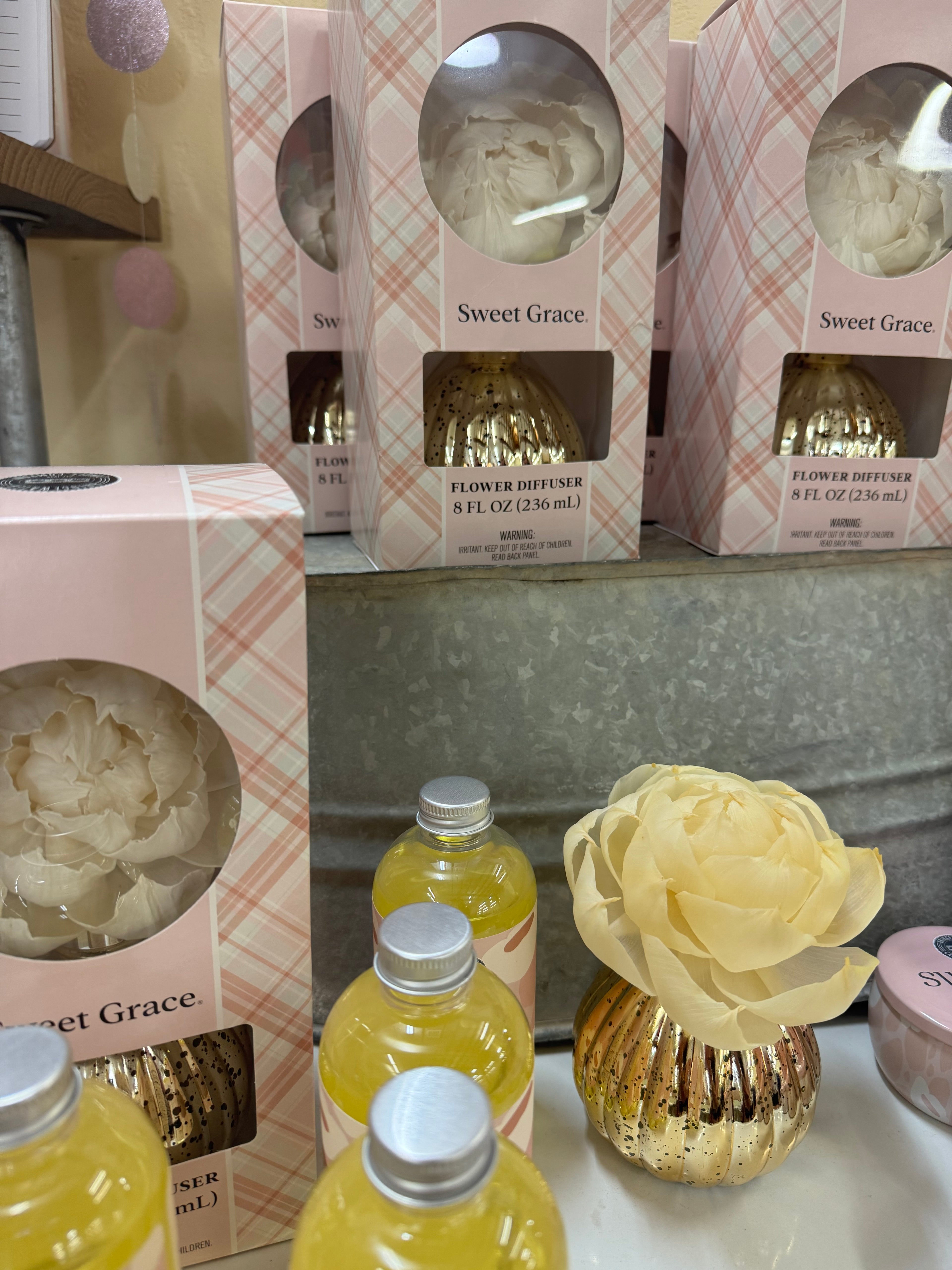 Sweet Grace Flower Diffuser - No Dye - 8oz